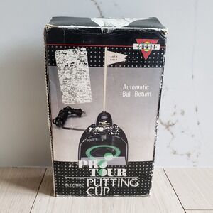 Swank Pro Tour Electric Putting Cup Unisex OS Black Vintage Golf Practice Toy